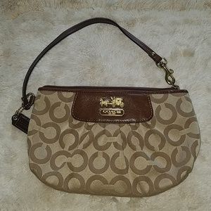 Coach signature wristlet- large